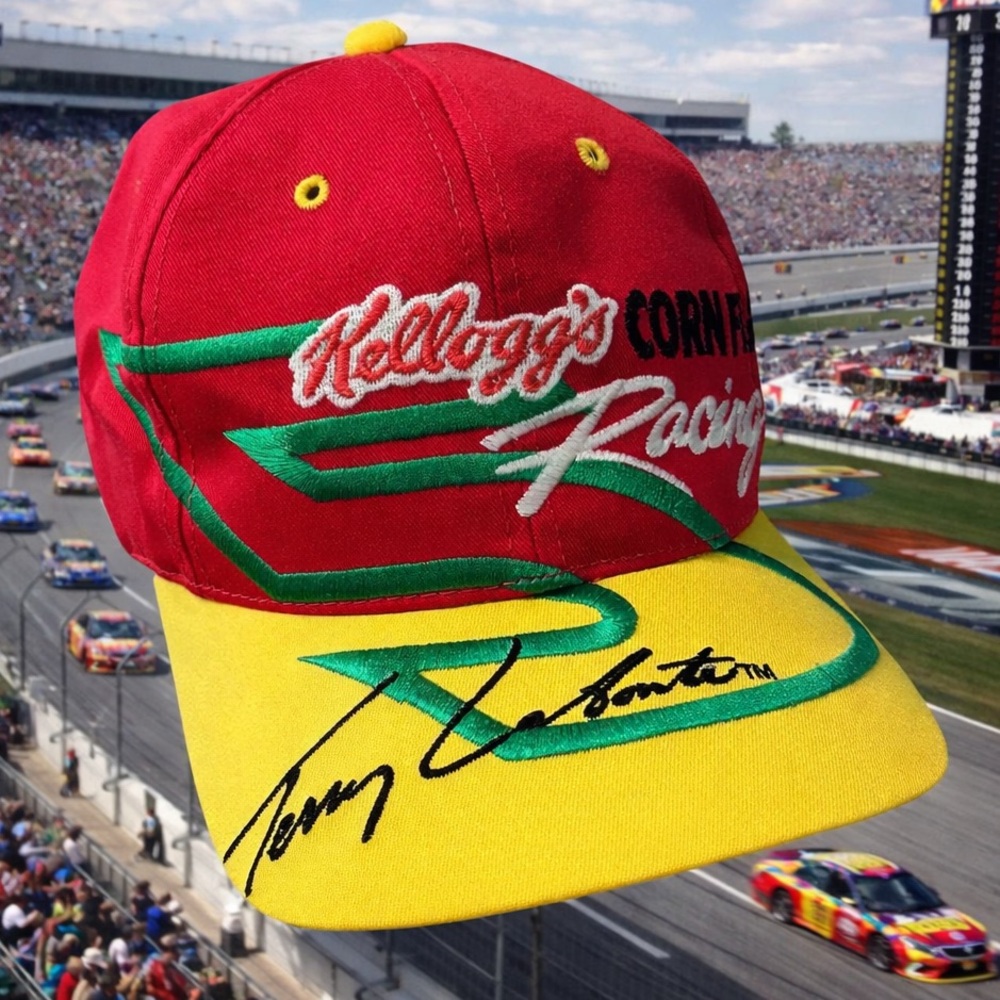 Vintage 90s NASCAR Kellogg’s Corn Flakes Racing Terry Labonte Snapback Hat Cap